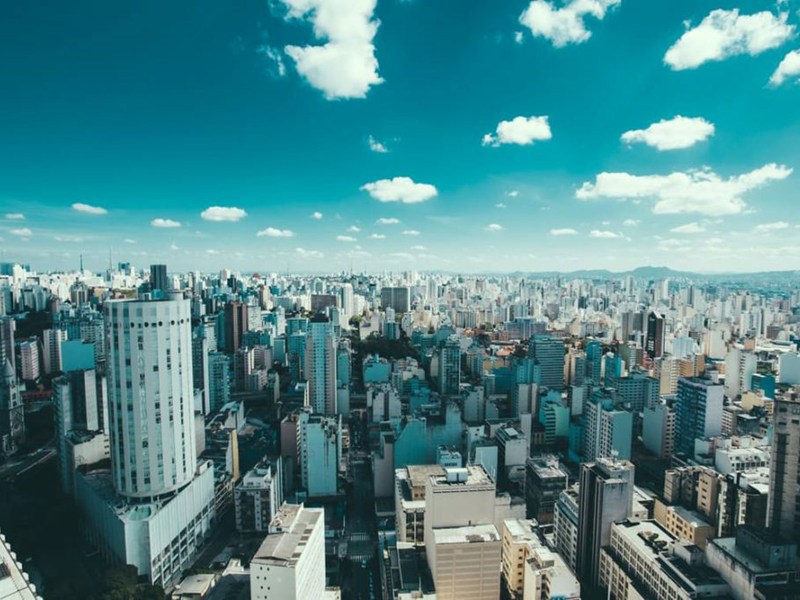 city skyline in Brazil